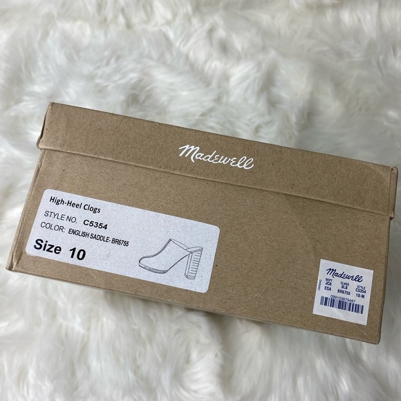 EUC Madewell Leather High-Heel Clogs - Picture 9 of 11